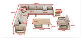 Riva 7+1 Corner Sofa Set