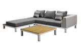 Polo Pro Corner Lounge Grey ( Right Side Table )